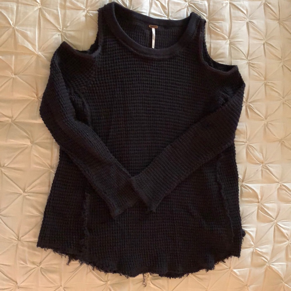 Free People Open Shoulder Sweater